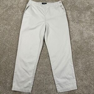 Lauren Ralph Lauren Petite Beige Khaki Pants Women's Size 6P Button‎ Accent
